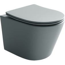 Унитаз Ceramica Nova Balearica CN6000MH подвесной Антрацит матовый с сиденьем Микролифт