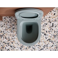 Унитаз Ceramica Nova Balearica CN6000MH подвесной Антрацит матовый с сиденьем Микролифт