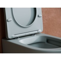 Унитаз Ceramica Nova Balearica CN6000MH подвесной Антрацит матовый с сиденьем Микролифт