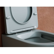 Унитаз Ceramica Nova Balearica CN6000MH подвесной Антрацит матовый с сиденьем Микролифт