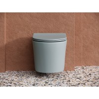 Унитаз Ceramica Nova Balearica CN6000MH подвесной Антрацит матовый с сиденьем Микролифт