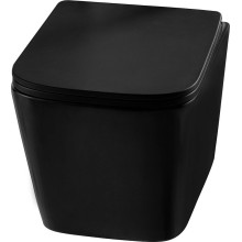 Унитаз Abber Rechteck AC1200MB подвесной Черный матовый с сиденьем Микролифт