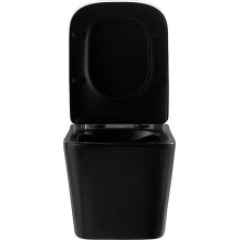 Унитаз Abber Rechteck AC1200MB подвесной Черный матовый с сиденьем Микролифт