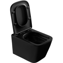 Унитаз Abber Rechteck AC1200MB подвесной Черный матовый с сиденьем Микролифт