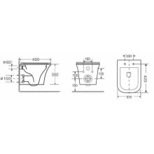 Унитаз Grossman Classic GR-4463S подвесной Белый глянец с сиденьем Микролифт