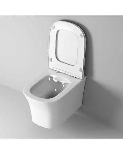 Унитаз Grossman Style GR-4474S подвесной Белый глянец с сиденьем Микролифт