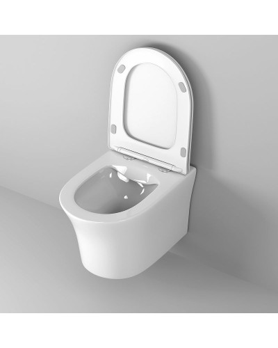 Унитаз Grossman Style GR-4475S подвесной Белый глянец с сиденьем Микролифт