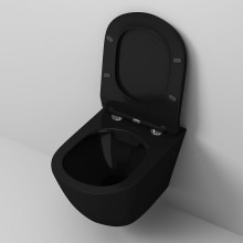 Унитаз Grossman GR-4411blackS подвесной Черный глянец с сиденьем Микролифт