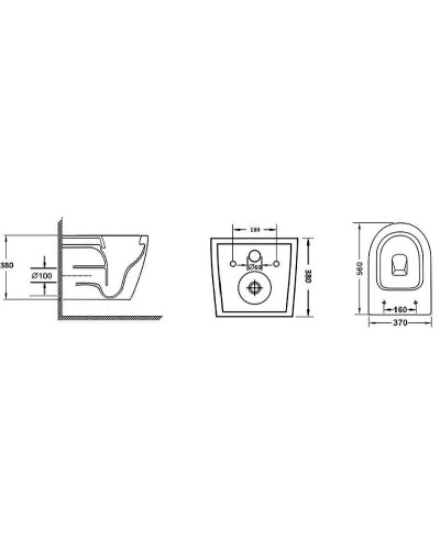 Унитаз Grossman GR-4411blackS подвесной Черный глянец с сиденьем Микролифт