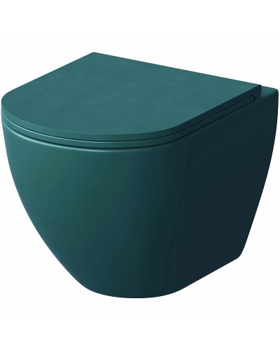 Унитаз Grossman GR-4455OLMS подвесной Зеленый матовый с сиденьем Микролифт