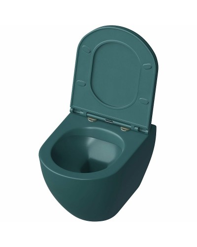 Унитаз Grossman GR-4455OLMS подвесной Зеленый матовый с сиденьем Микролифт