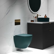 Унитаз Grossman GR-4455OLMS подвесной Зеленый матовый с сиденьем Микролифт