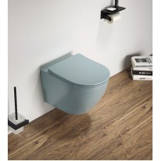 Унитаз CeramaLux 2197MLG подвесной Зеленый матовый с сиденьем Микролифт