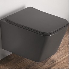 Унитаз CeramaLux 5170MDH подвесной Серый матовый с сиденьем Микролифт