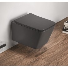 Унитаз CeramaLux 5170MDH подвесной Серый матовый с сиденьем Микролифт