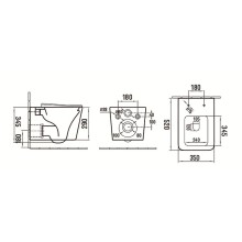 Унитаз CeramaLux 5170MDH подвесной Серый матовый с сиденьем Микролифт