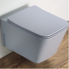 Унитаз CeramaLux 5170MHL подвесной Голубой матовый с сиденьем Микролифт