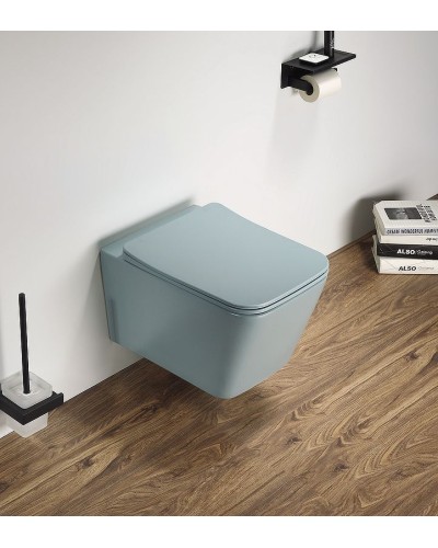 Унитаз CeramaLux 5170MLG подвесной Зеленый матовый с сиденьем Микролифт