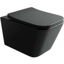 Унитаз Ceramica Nova Metric CN3007MB подвесной Черный матовый с сиденьем Микролифт
