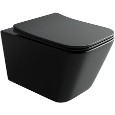 Унитаз Ceramica Nova Metric CN3007MB подвесной Черный матовый с сиденьем Микролифт