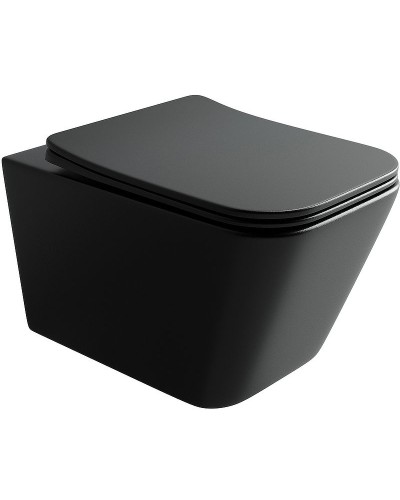 Унитаз Ceramica Nova Metric CN3007MB подвесной Черный матовый с сиденьем Микролифт
