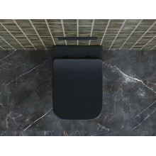 Унитаз Ceramica Nova Metric CN3007MB подвесной Черный матовый с сиденьем Микролифт