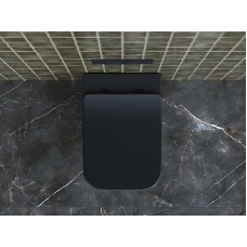 Унитаз Ceramica Nova Metric CN3007MB подвесной Черный матовый с сиденьем Микролифт
