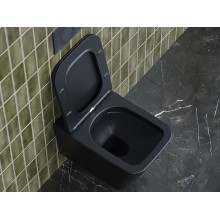 Унитаз Ceramica Nova Metric CN3007MB подвесной Черный матовый с сиденьем Микролифт