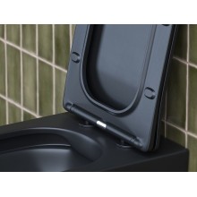 Унитаз Ceramica Nova Metric CN3007MB подвесной Черный матовый с сиденьем Микролифт