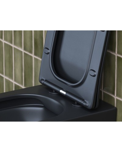 Унитаз Ceramica Nova Metric CN3007MB подвесной Черный матовый с сиденьем Микролифт