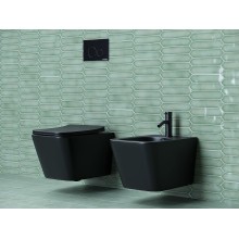 Унитаз Ceramica Nova Metric CN3007MB подвесной Черный матовый с сиденьем Микролифт