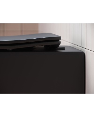 Унитаз Ceramica Nova Play CN3001MB подвесной Черный матовый с сиденьем Микролифт