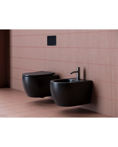 Унитаз Ceramica Nova Play CN3001MB подвесной Черный матовый с сиденьем Микролифт