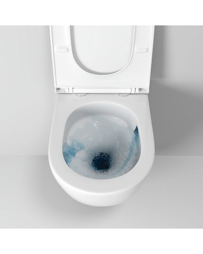 Унитаз Grossman GR-4483SQ подвесной Белый глянцевый с сиденьем Микролифт