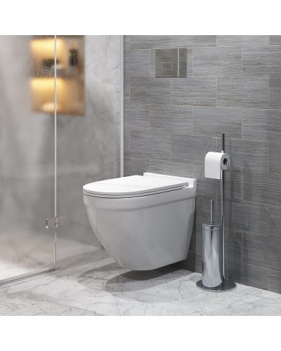 Унитаз Grossman GR-4483SQ подвесной Белый глянцевый с сиденьем Микролифт