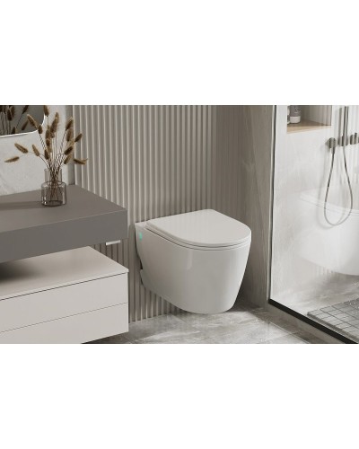 Унитаз Abber Bequem AC1106P подвесной с сиденьем Микролифт