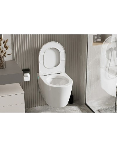 Унитаз Abber Bequem AC1106P подвесной с сиденьем Микролифт