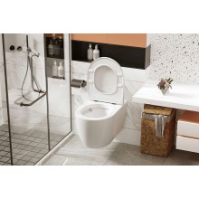 Унитаз Abber Bequem AC1105P подвесной с сиденьем Микролифт