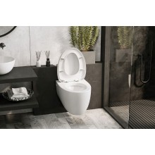 Унитаз Abber Bequem AC1107P подвесной с сиденьем Микролифт