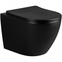 Унитаз Cerutti SPA Ticino Aria MB CT8918 подвесной Черный матовый с сиденьем Микролифт