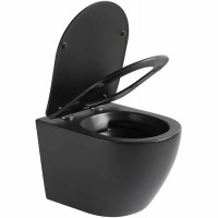 Унитаз Cerutti SPA Ticino Aria MB CT8918 подвесной Черный матовый с сиденьем Микролифт