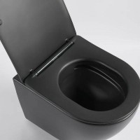 Унитаз Cerutti SPA Ticino Aria MB CT8918 подвесной Черный матовый с сиденьем Микролифт