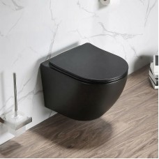 Унитаз Cerutti SPA Ticino Aria MB CT8918 подвесной Черный матовый с сиденьем Микролифт