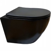 Унитаз Cerutti SPA Sella Aria MB CT9160 подвесной Черный матовый с сиденьем Микролифт