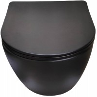 Унитаз Cerutti SPA Sella Aria MB CT9160 подвесной Черный матовый с сиденьем Микролифт