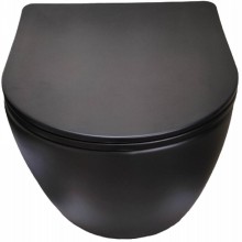 Унитаз Cerutti SPA Sella Aria MB CT9160 подвесной Черный матовый с сиденьем Микролифт