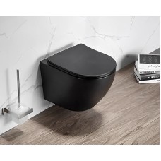 Унитаз Cerutti SPA Sella Aria MB CT9160 подвесной Черный матовый с сиденьем Микролифт