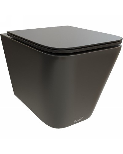 Унитаз Cerutti SPA Maiella Aria MB CT9163 подвесной Черный матовый с сиденьем Микролифт