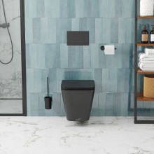 Унитаз Cerutti SPA Maiella Aria MB CT9163 подвесной Черный матовый с сиденьем Микролифт