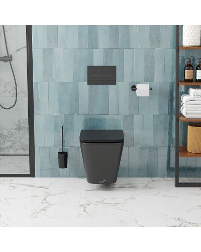 Унитаз Cerutti SPA Maiella Aria MB CT9163 подвесной Черный матовый с сиденьем Микролифт